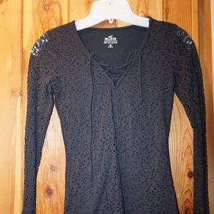 Hollister long sleeve, XS , black
